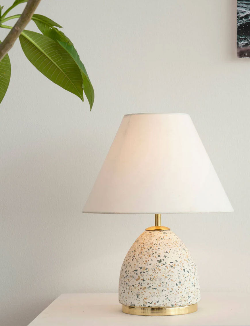 Eros White Conical Table Lamp