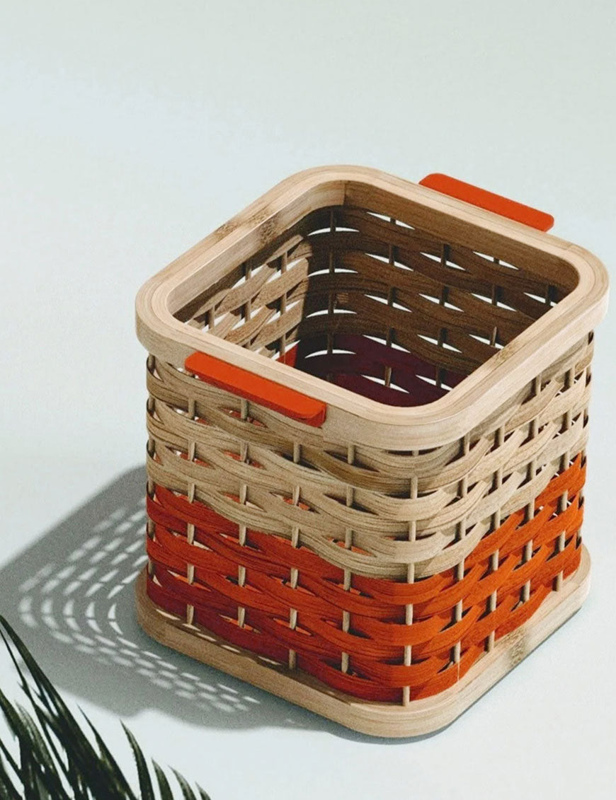 Handwoven Bamboo Desk Baskets